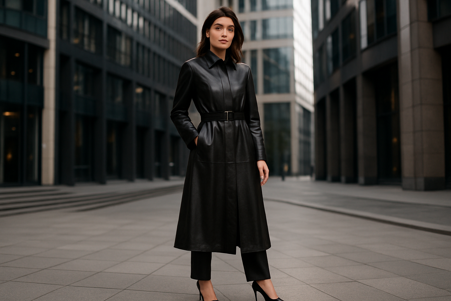 Women’s Leather Trench Coats: Sophisticated Styling